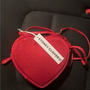 Stoney Clover Lane Heart Sparkly Crossbody Bag